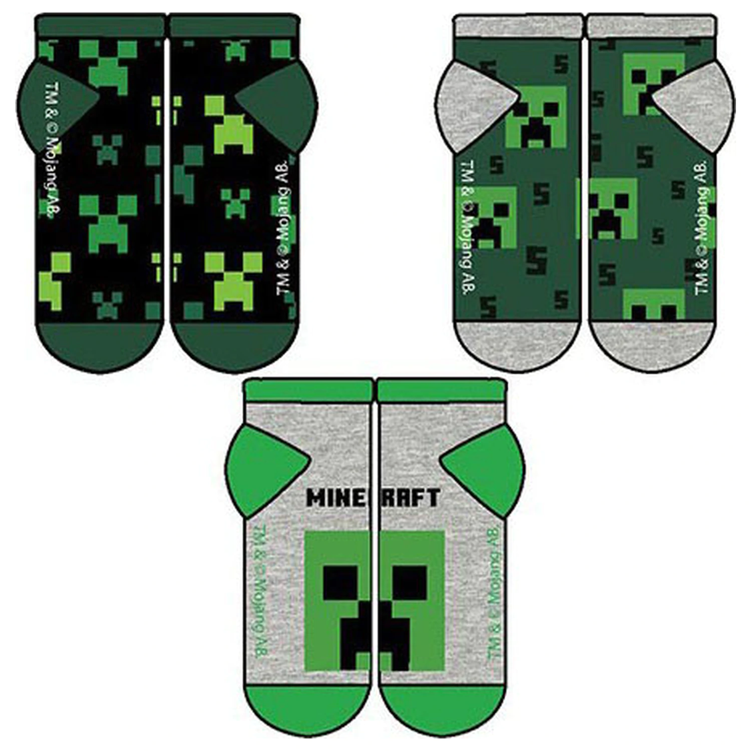 Minecraft Midnight Kinder Geheimnis Socken 23/26 Produktfoto