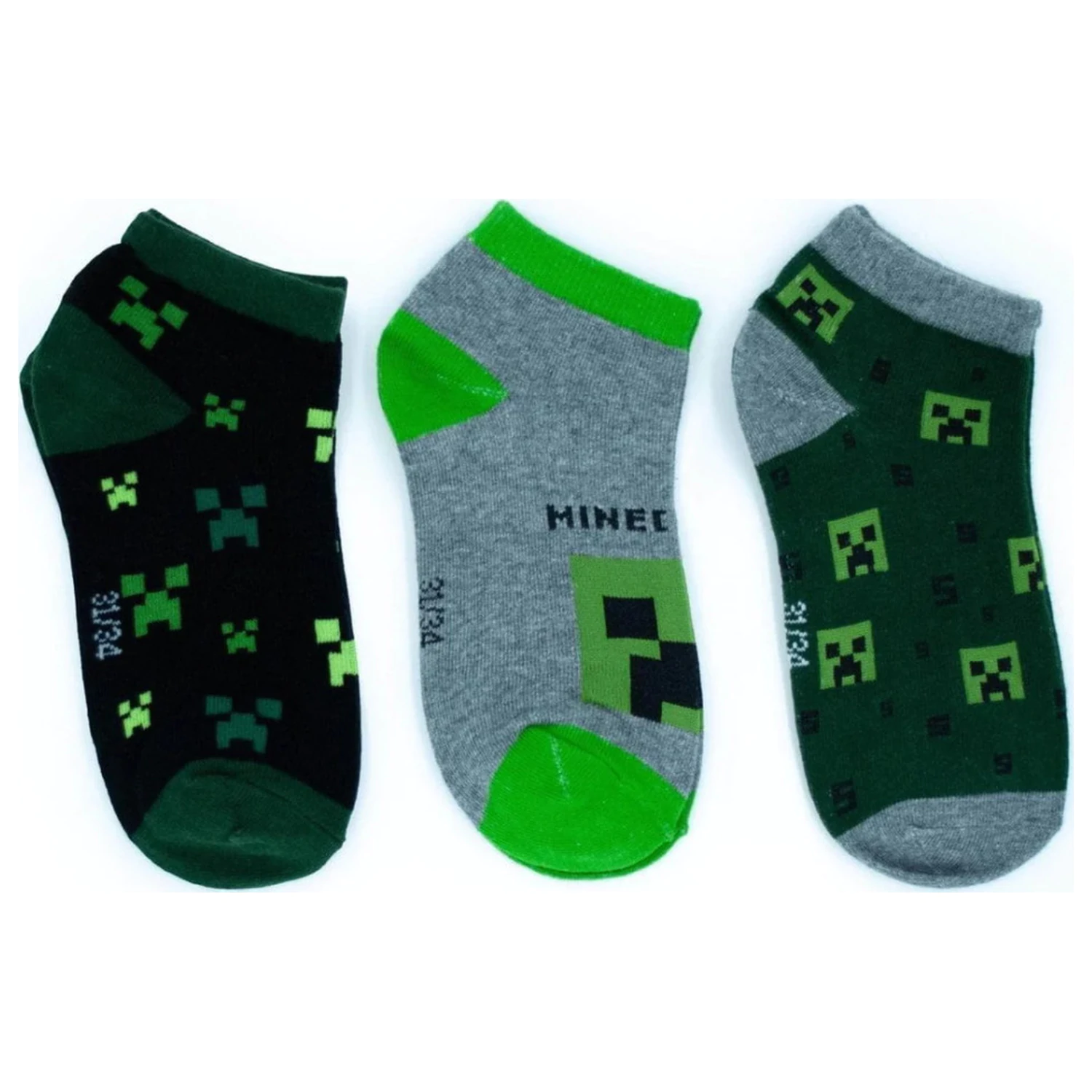 Minecraft Midnight Kinder Geheimnis Socken 31/34 Produktfoto
