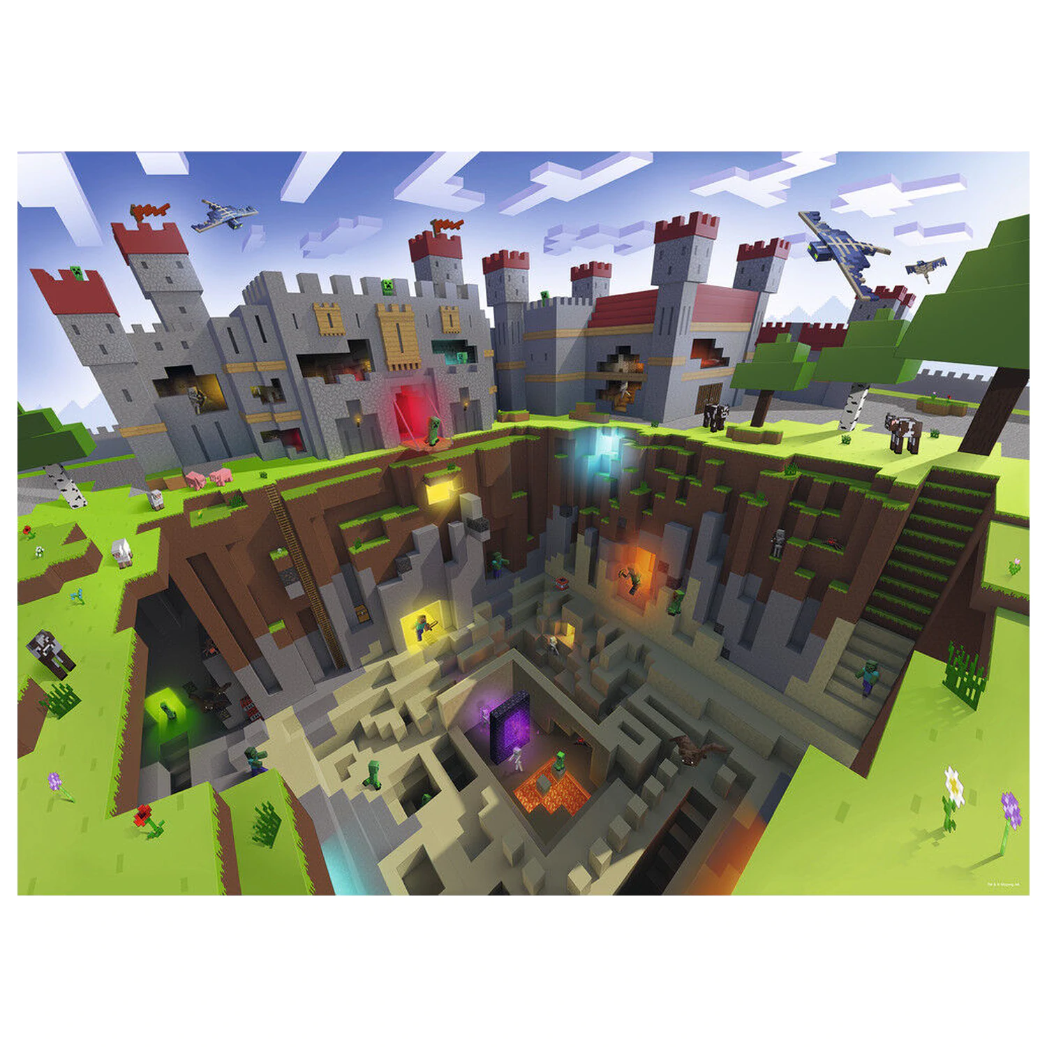 Minecraft Puzzle Minecraft: Cutaway (300 Teile) Produktfoto