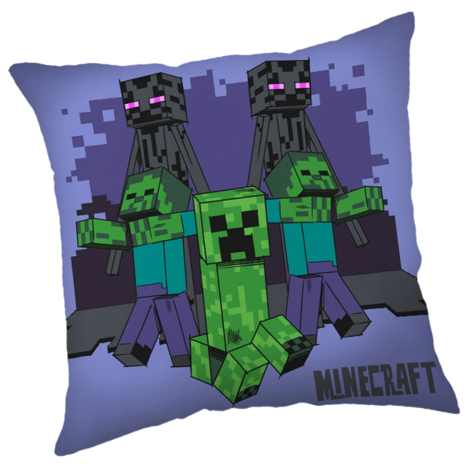 Minecraft Mob Mayhem Kissen, Dekokissen 40x40 cm Produktfoto
