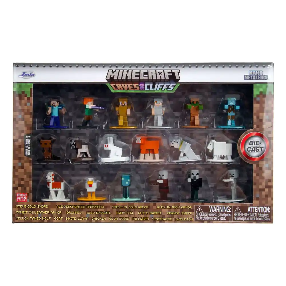 Minecraft Nano Metalfigs Diecast Minifiguren 18-er Pack Wave 10 4 cm Produktfoto