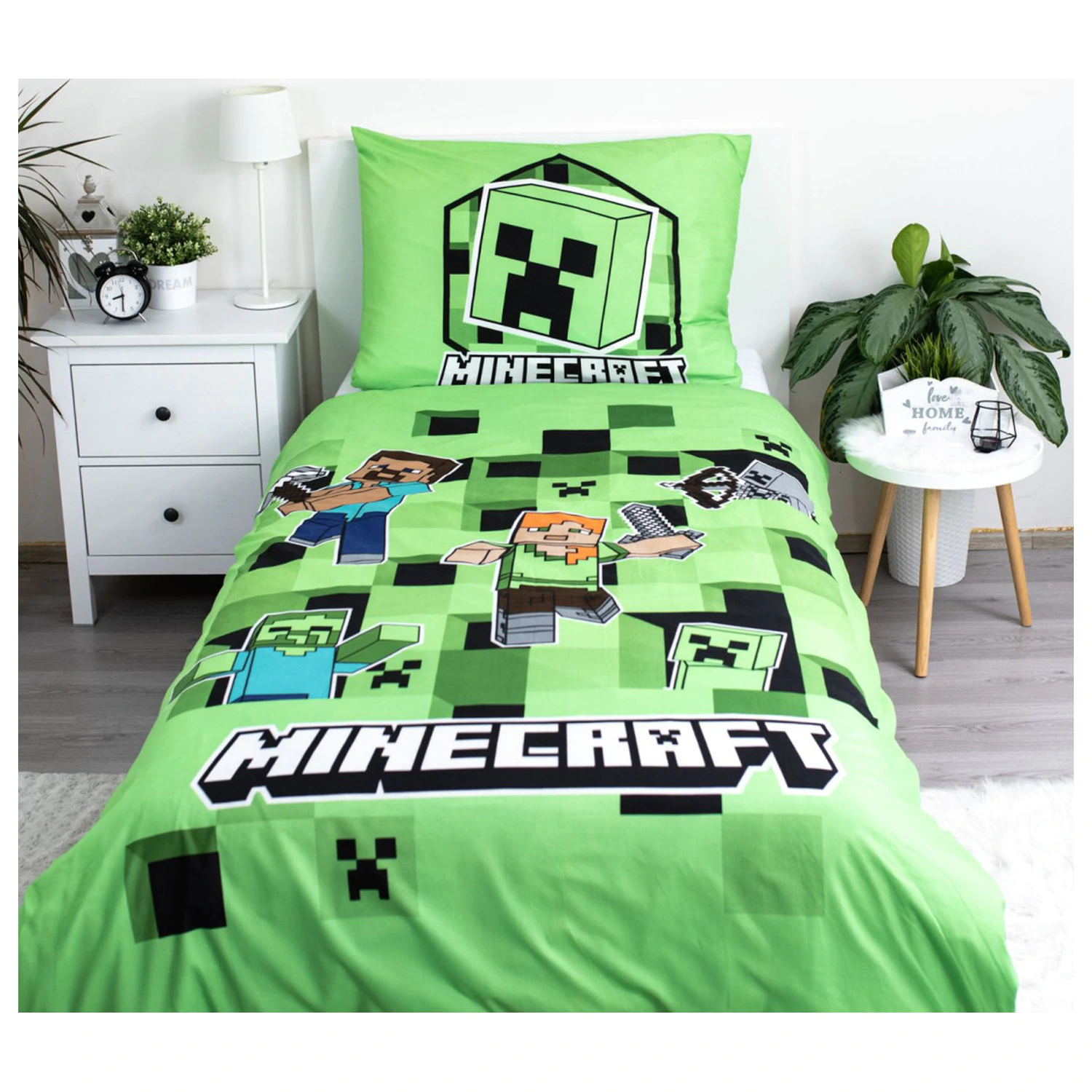 Minecraft Out of the Box Microfiber Bettbezug Produktfoto