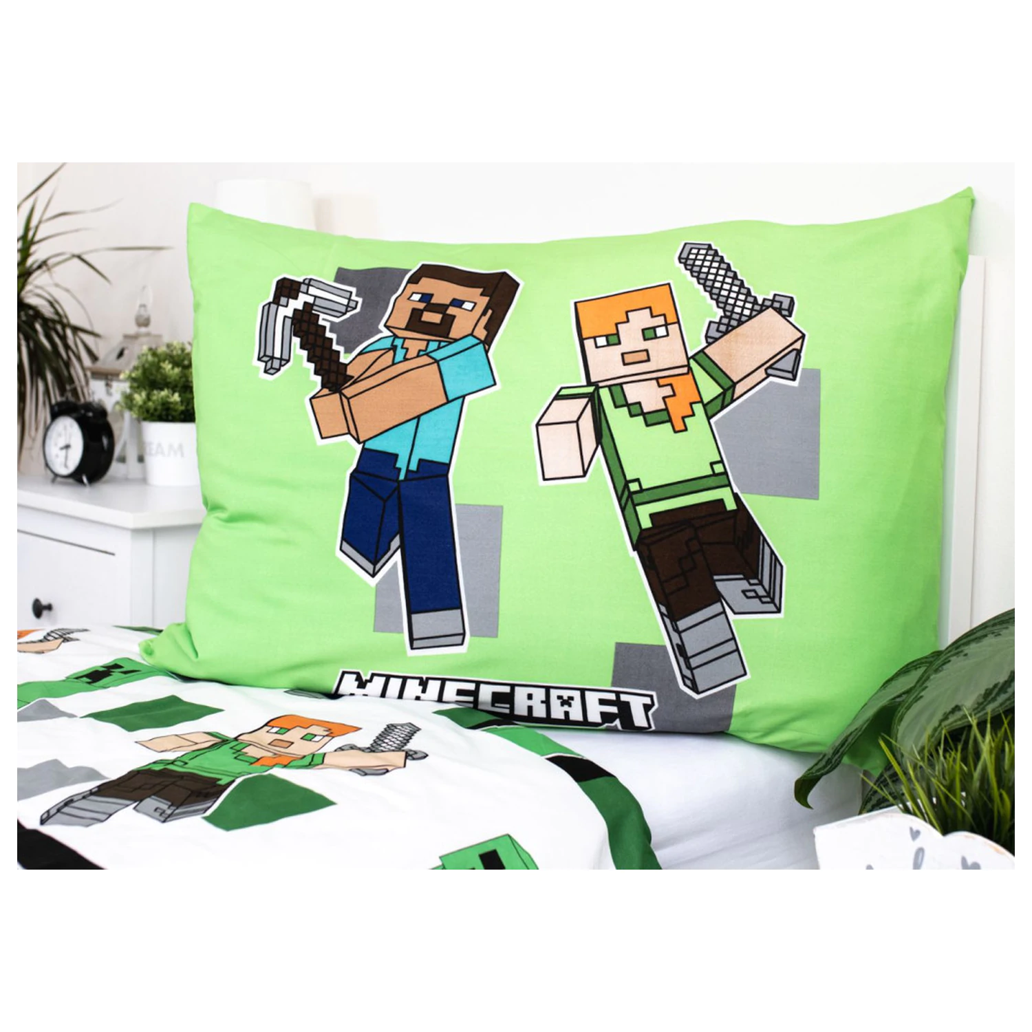 Minecraft Out of the Box Microfiber Bettbezug Produktfoto