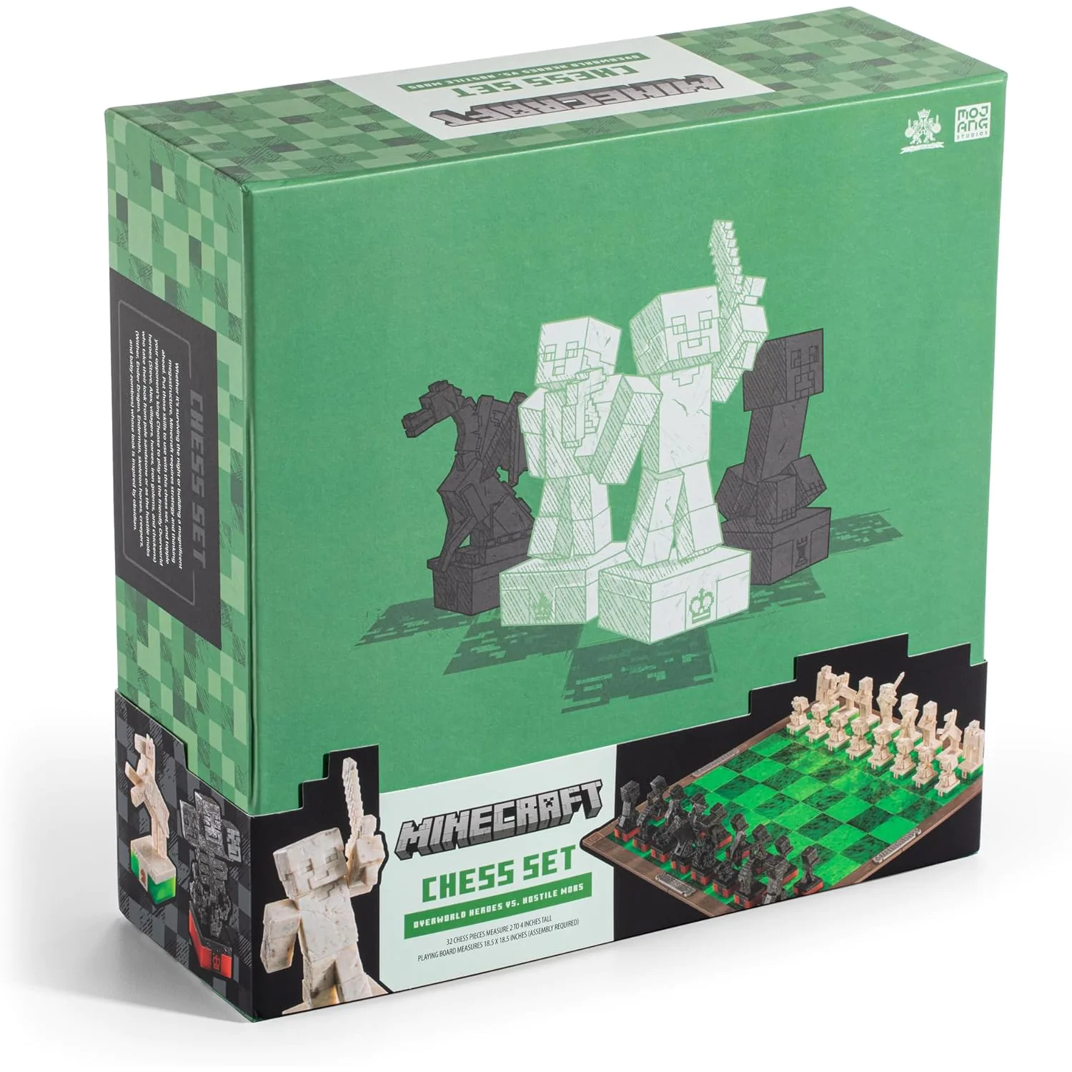 Minecraft Schachspiel Overworld Heroes vs. Hostile Mobs Produktfoto