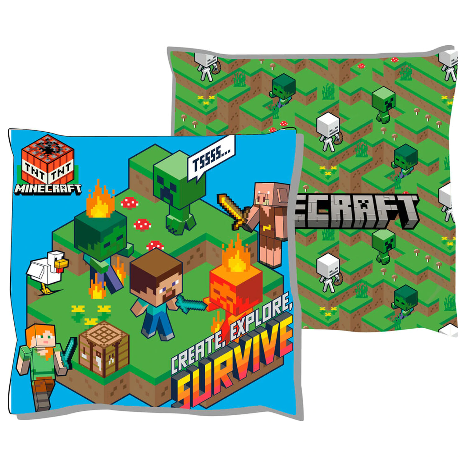 Minecraft Kissen Produktfoto