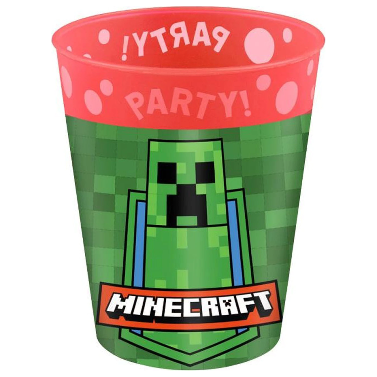 Minecraft Party micro premium Plastikbecher 250 ml Produktfoto