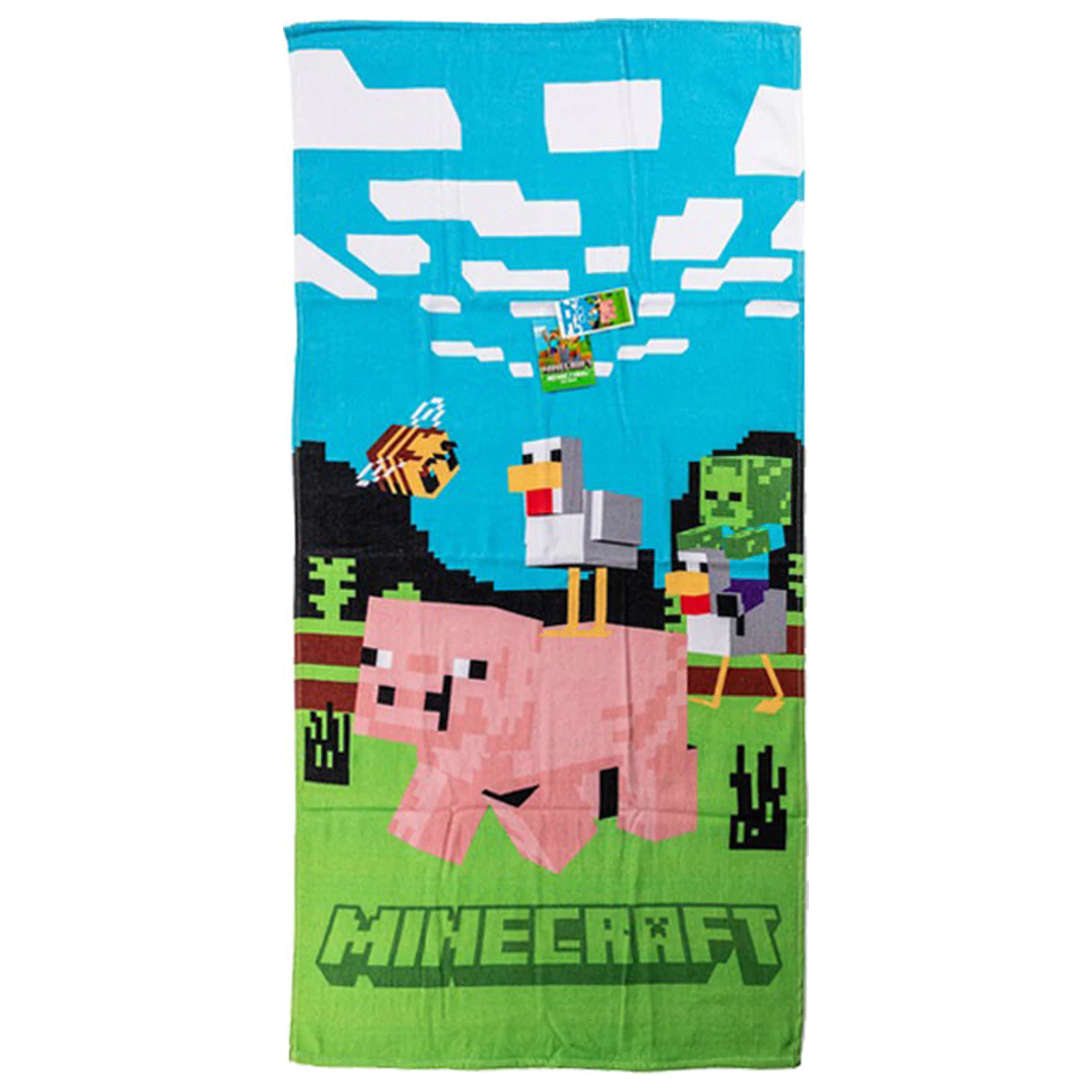 Minecraft Piggy Ride Handtuch Produktfoto