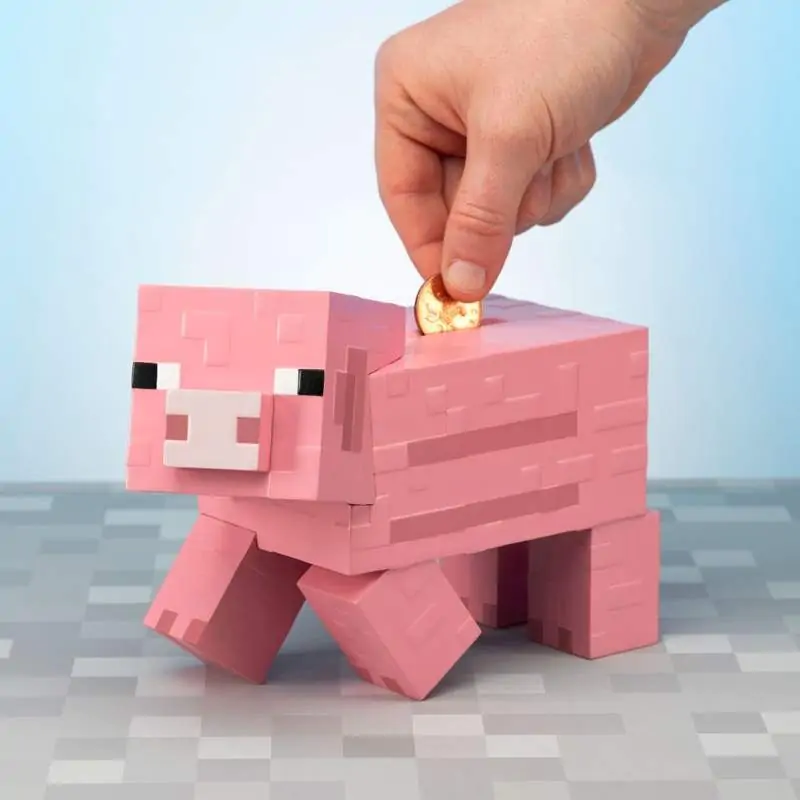 Minecraft Spardose Schwein Produktfoto