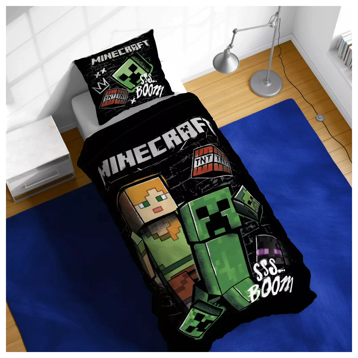 Minecraft Pixel Paradox Bettbezug Produktfoto