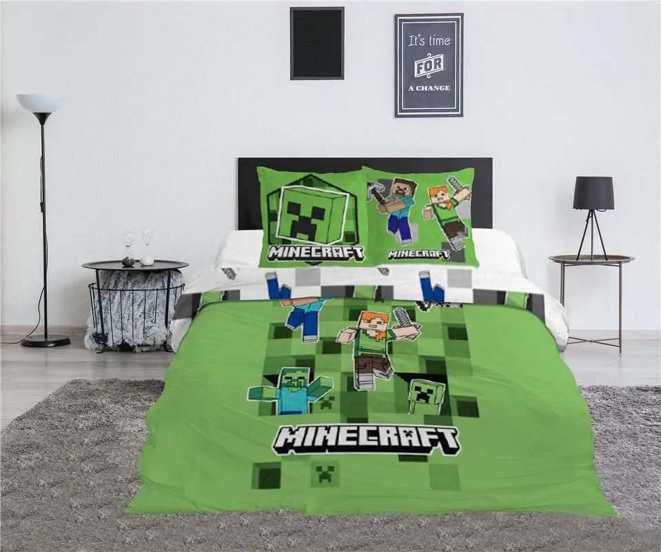 Minecraft Polycotton-Bettbezug Bett 135cm Produktfoto
