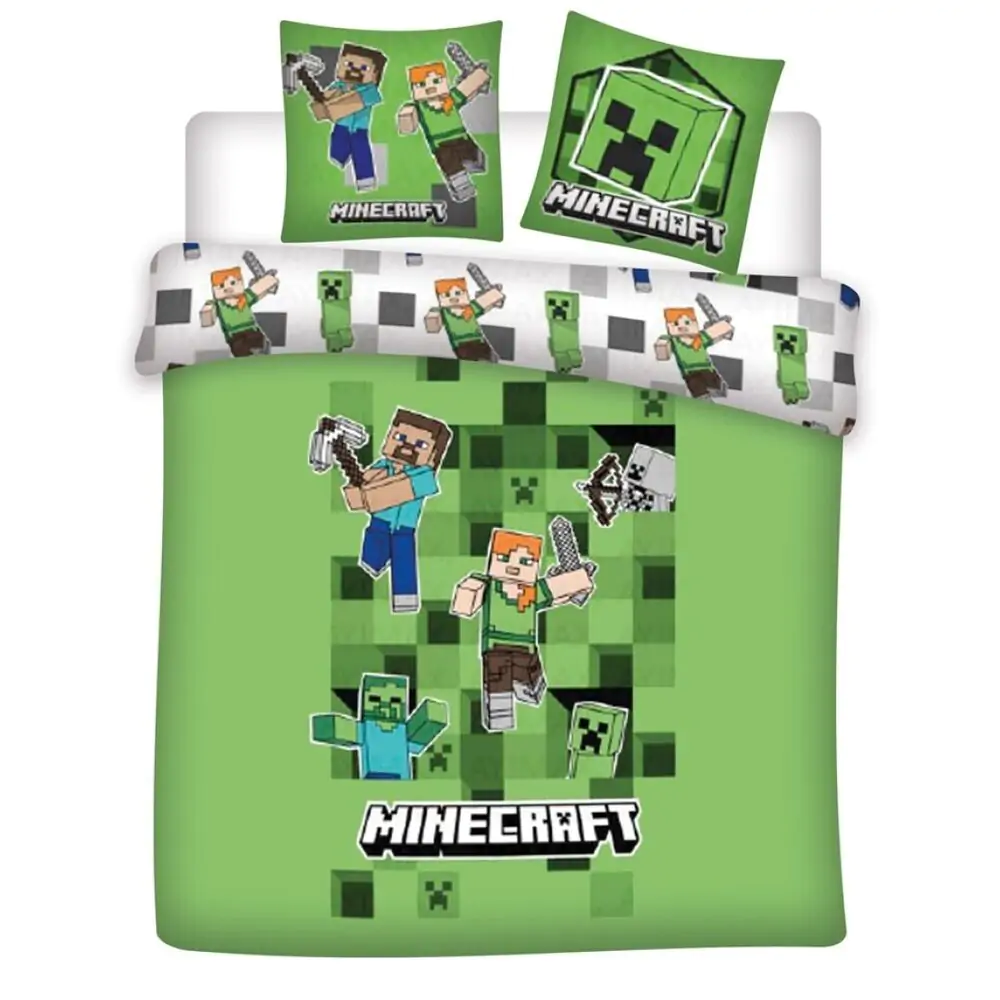 Minecraft Polycotton-Bettbezug Bett 135cm Produktfoto