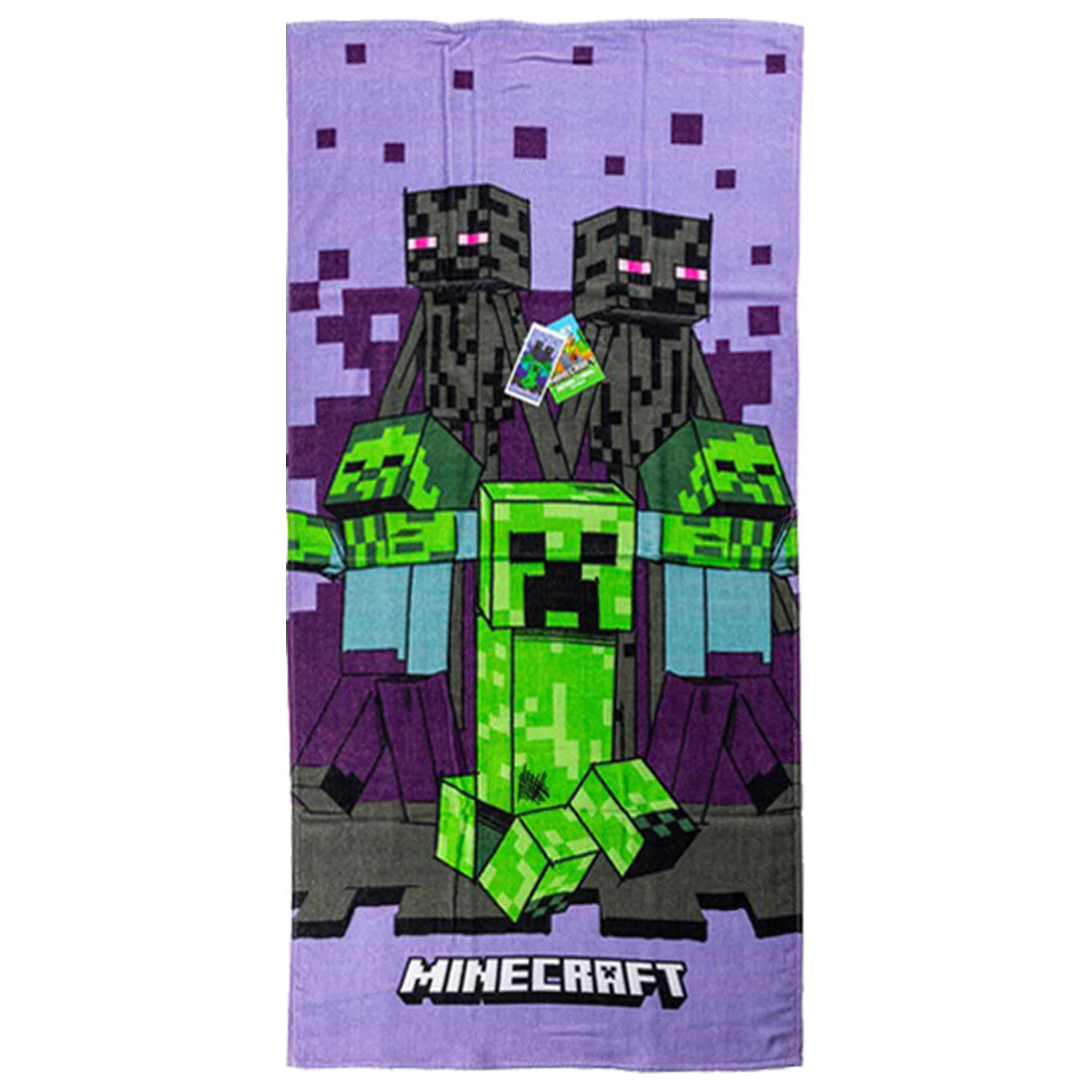 Minecraft Lila Handtuch Produktfoto