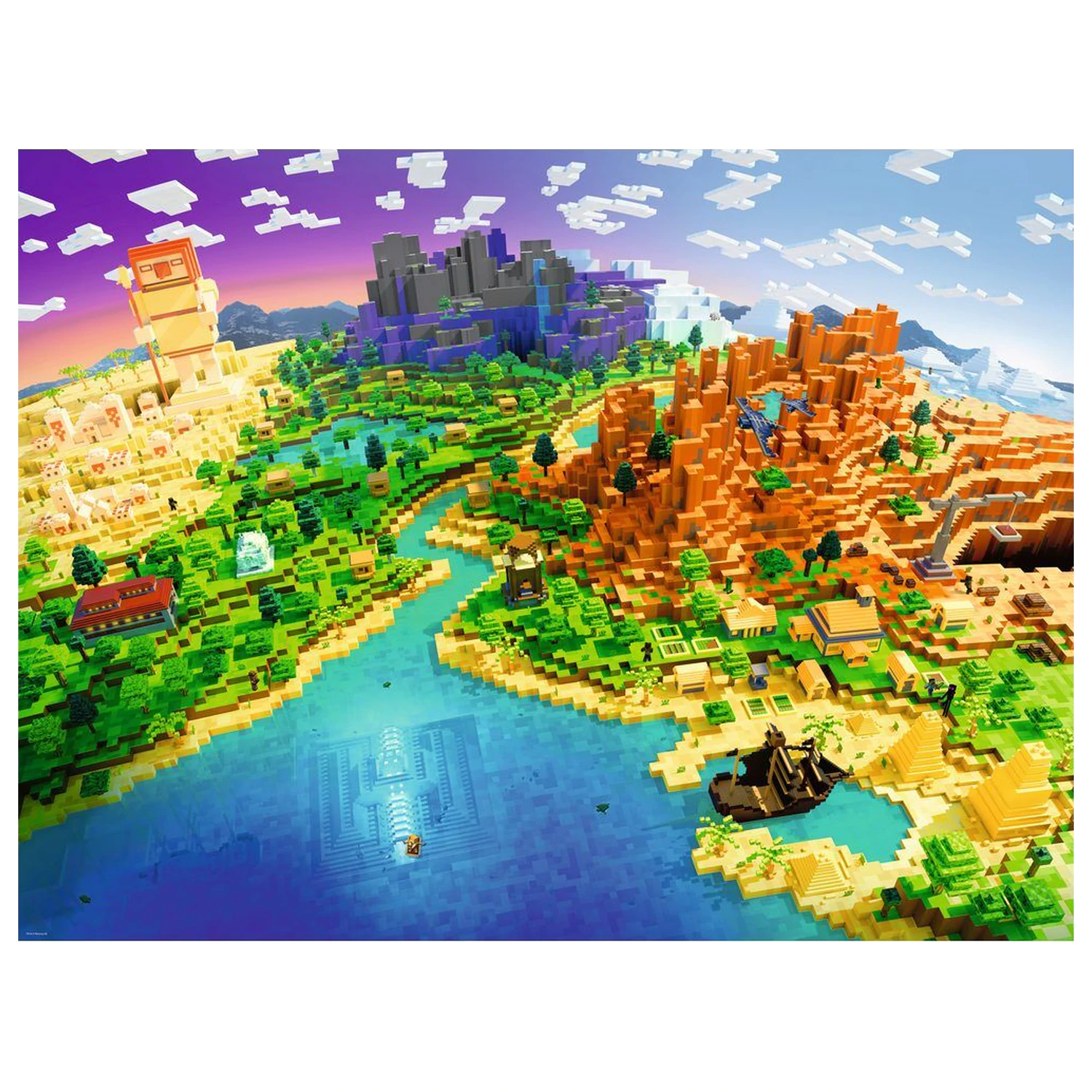 Minecraft Puzzle 1500 Teile Produktfoto