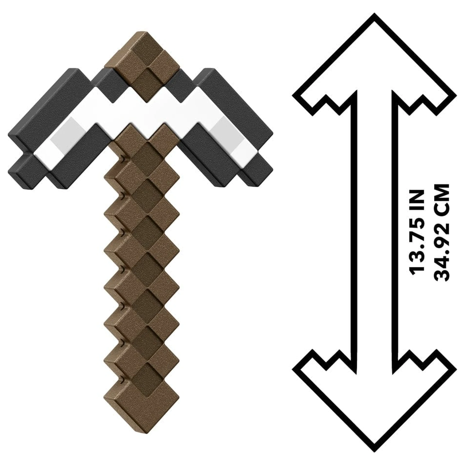 Minecraft Roleplay Nachbildung Eisen Spitzhacke 35 cm Produktfoto