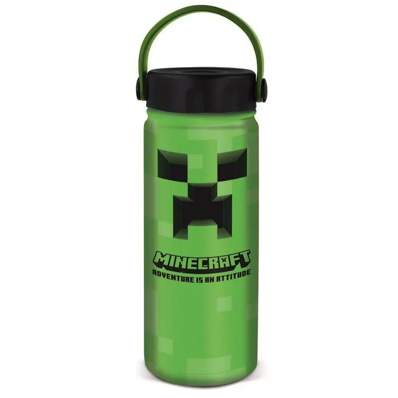 Minecraft Edelstahl Flasche 530ml Produktfoto