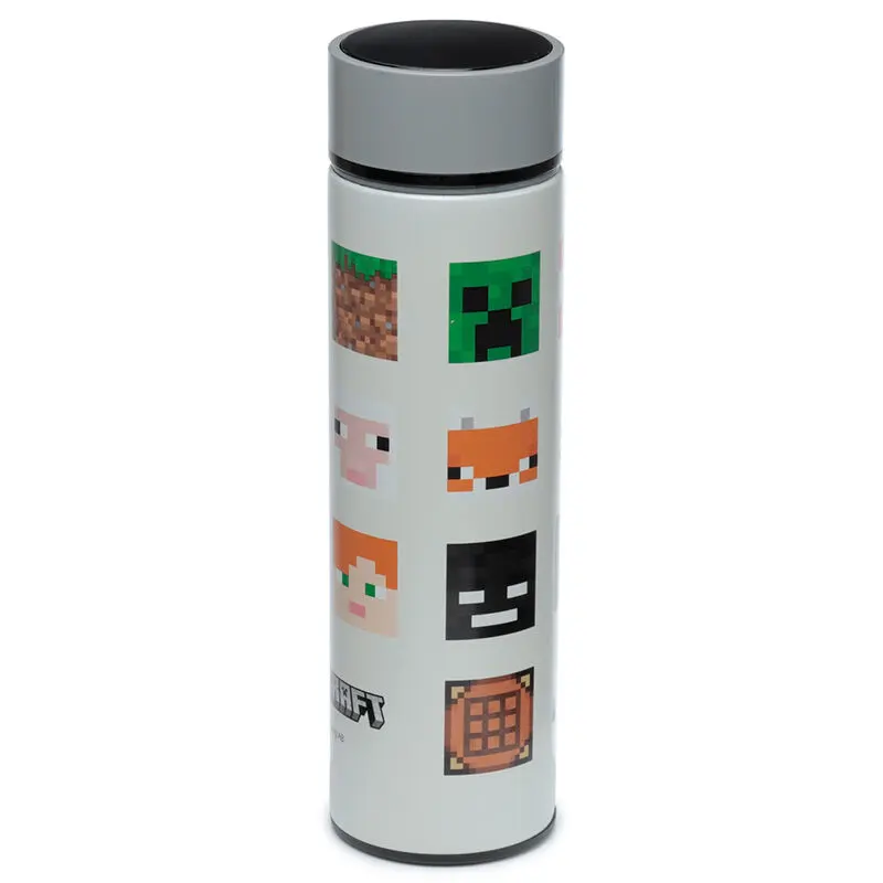 Minecraft Thermosflasche aus Edelstahl mit Thermometer 450ml Produktfoto