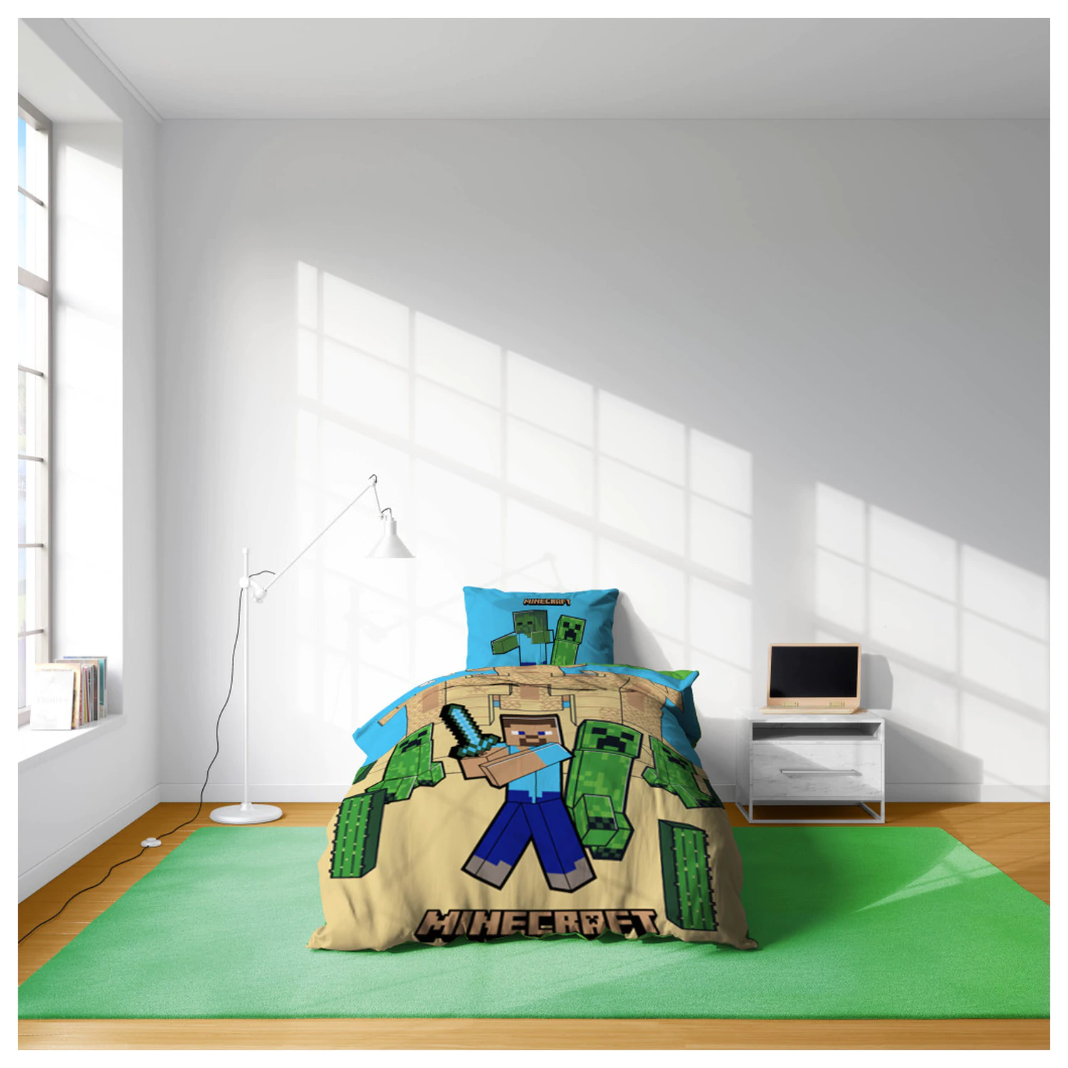 Minecraft Sand Castles Bettbezug Produktfoto