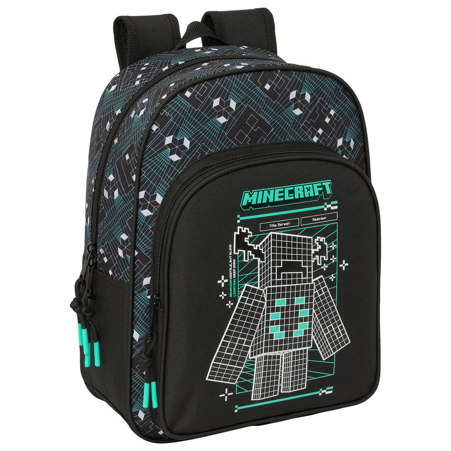 Minecraft Rucksack mit anpassbarem Display 34cm Produktfoto