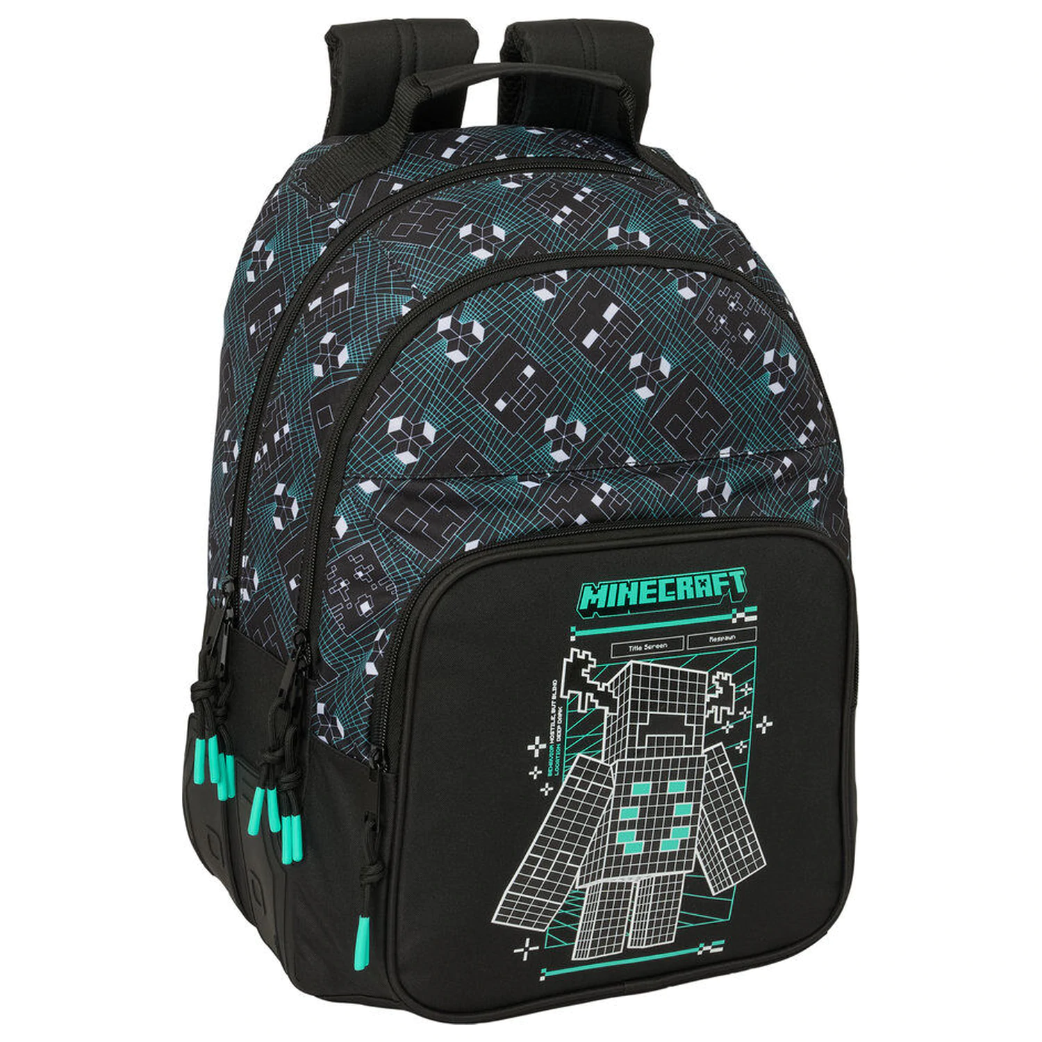 Minecraft Bildschirm anpassbarer Rucksack 42cm Produktfoto