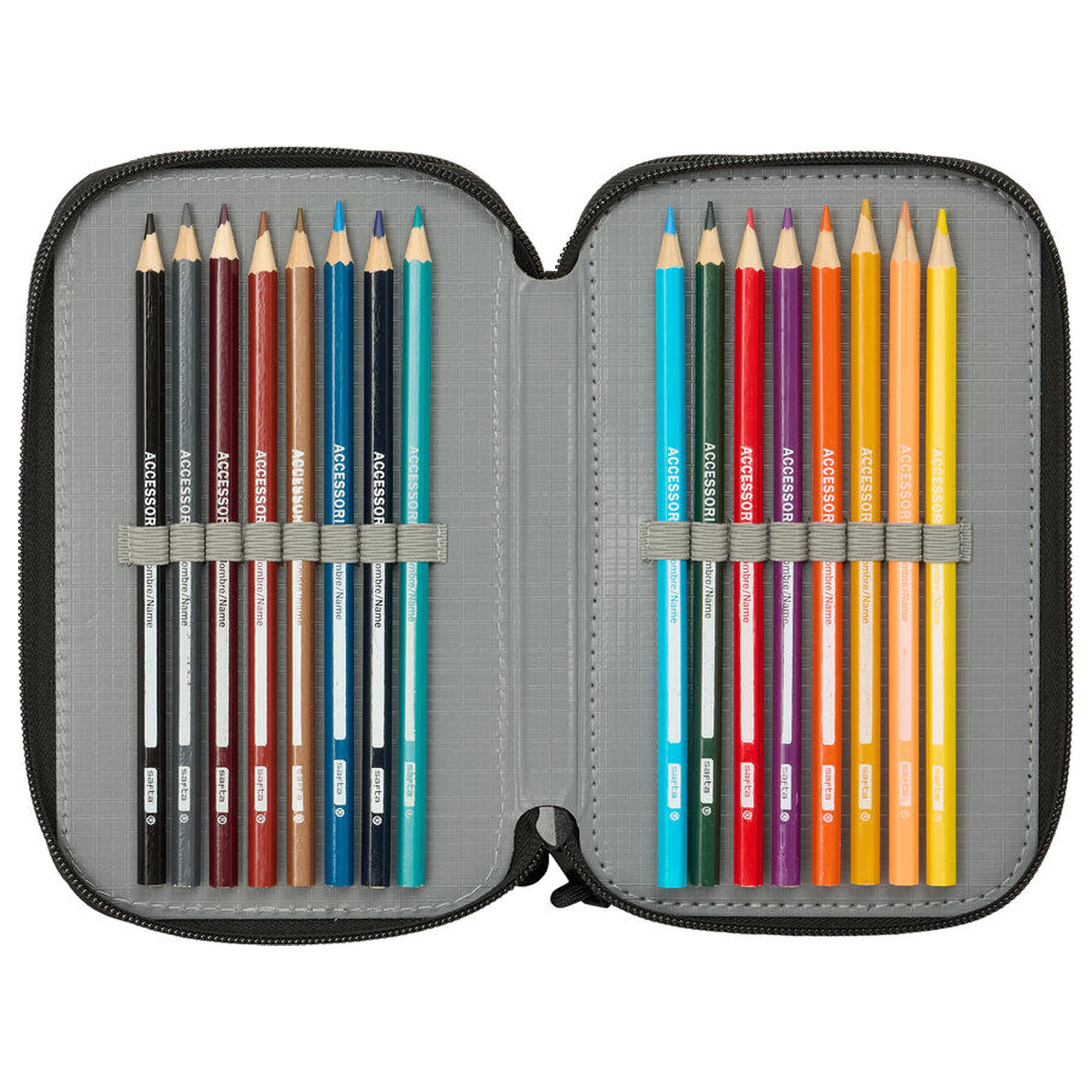 Minecraft dreifach Federmäppchen 37-teilig Produktfoto