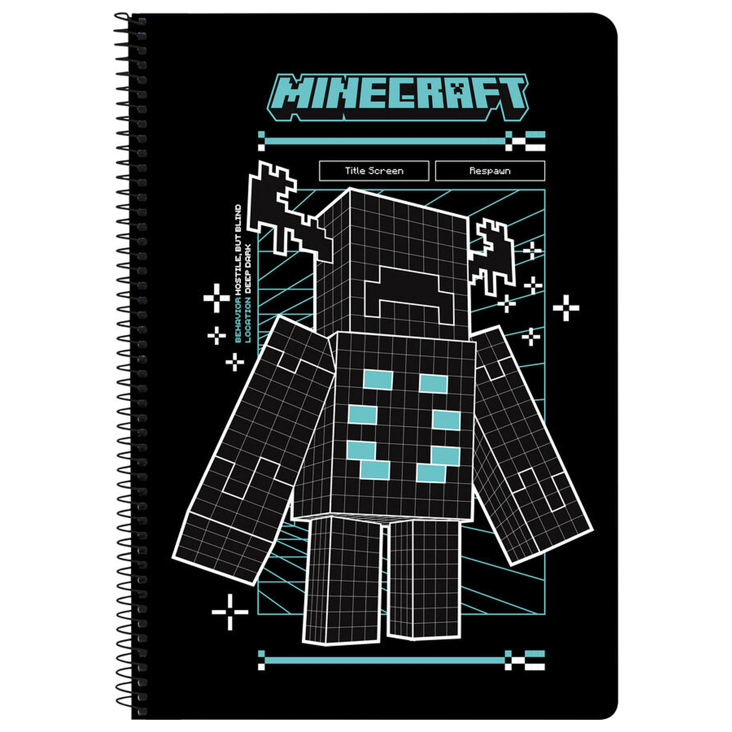 Minecraft Bildschirm sortiert DIN A4 Notizbuch Produktfoto
