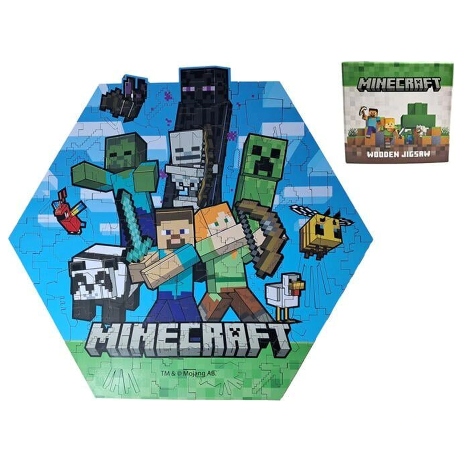 Minecraft förmiges Puzzle 130 Teile Produktfoto