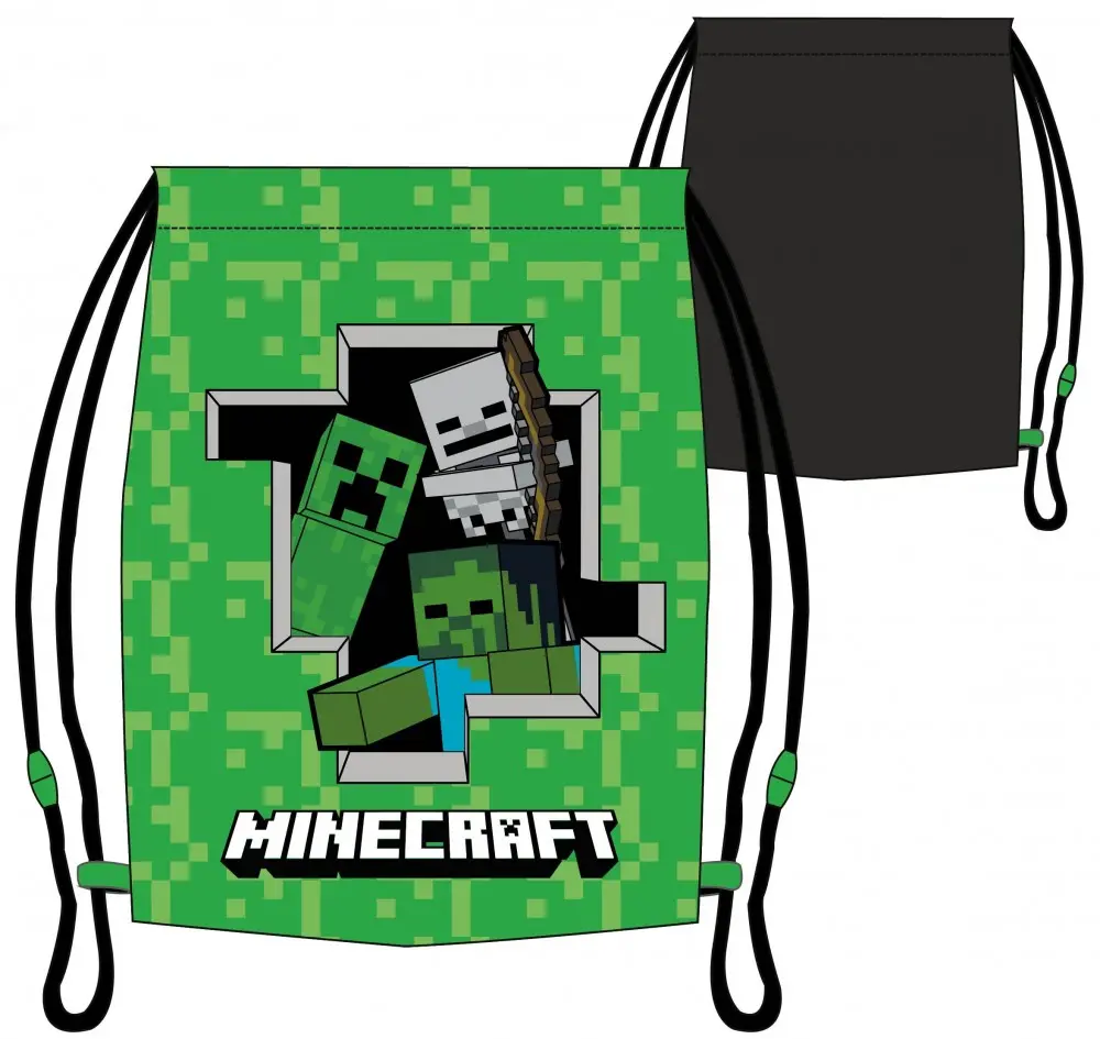 Minecraft Sporttasche Turnbeutel 37 cm Produktfoto