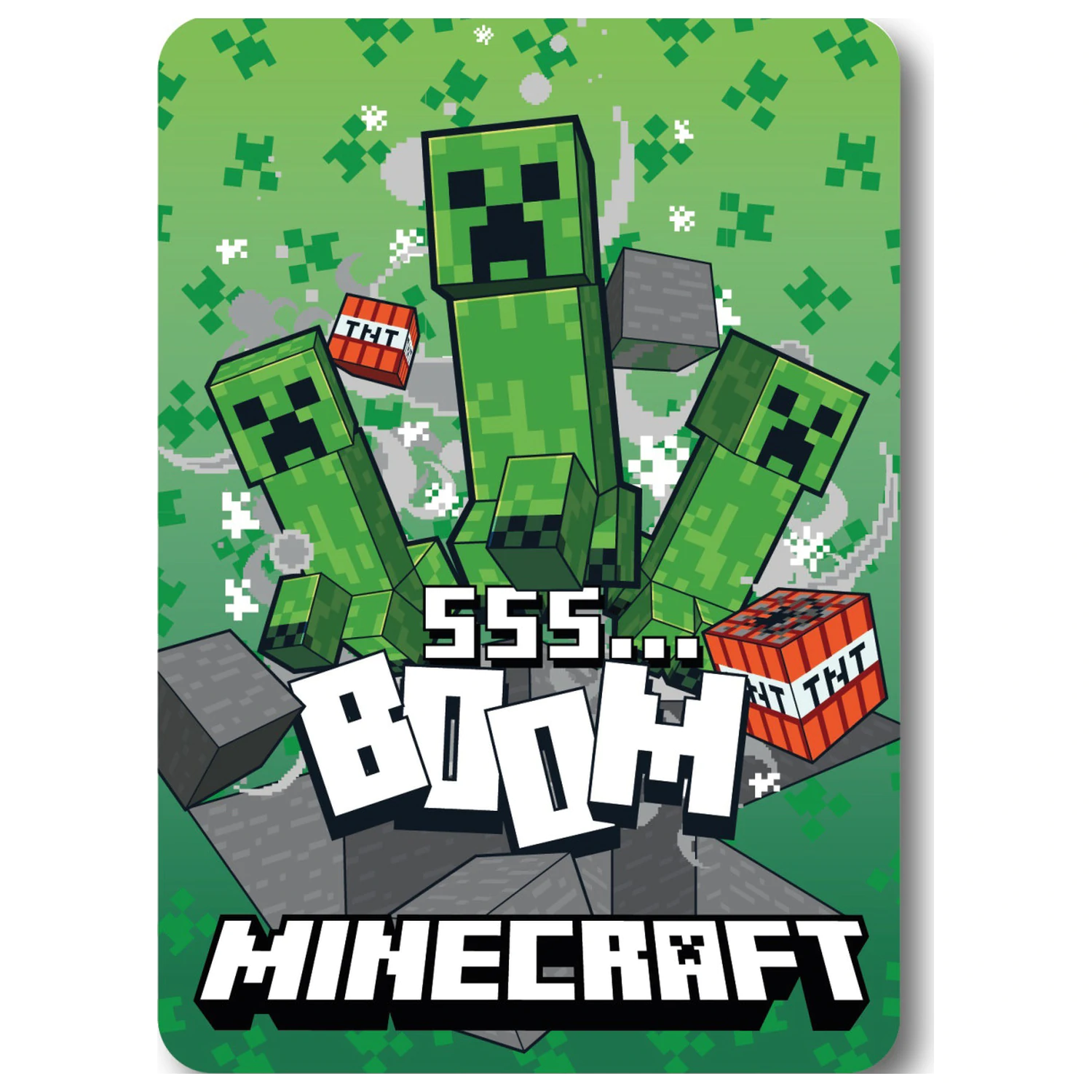 Minecraft SSS Boom Fleecedecke Produktfoto