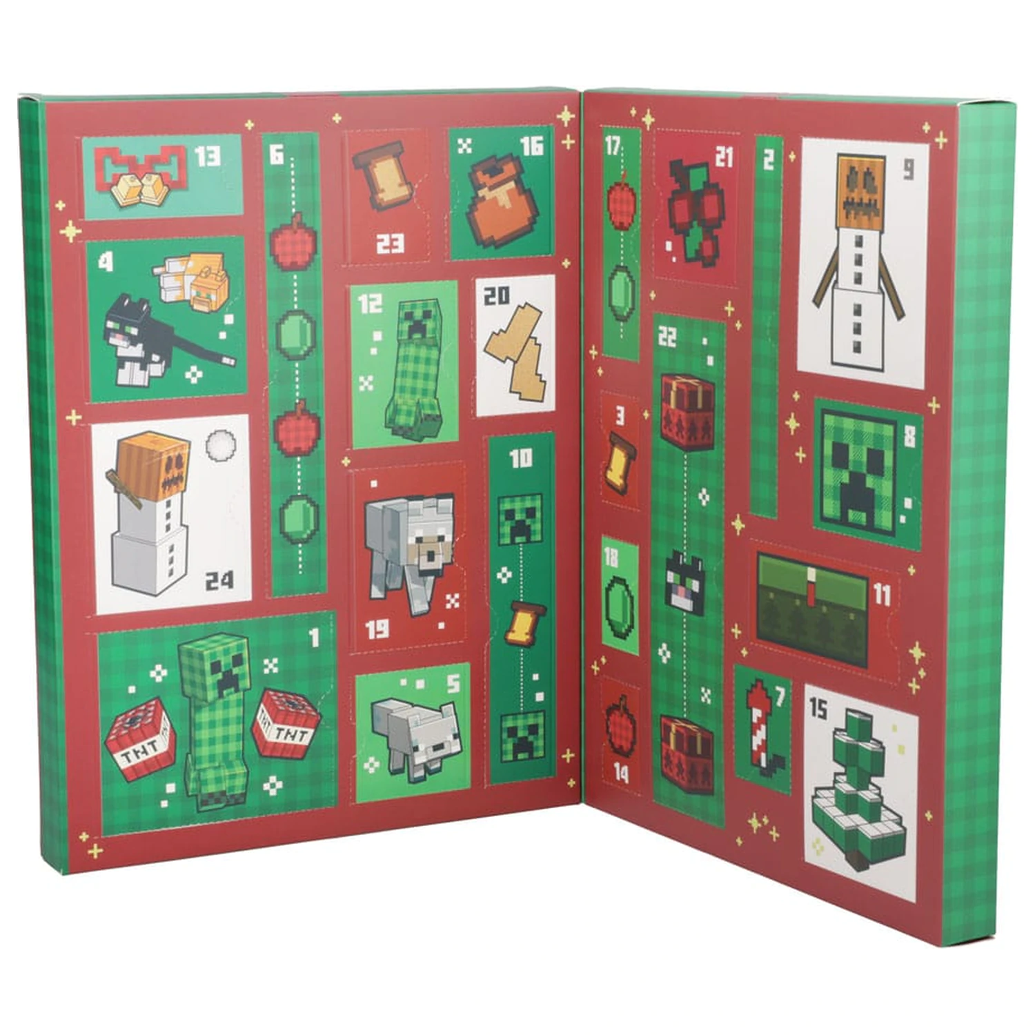 Minecraft Adventskalender Schreibwaren 24 Tage Produktfoto