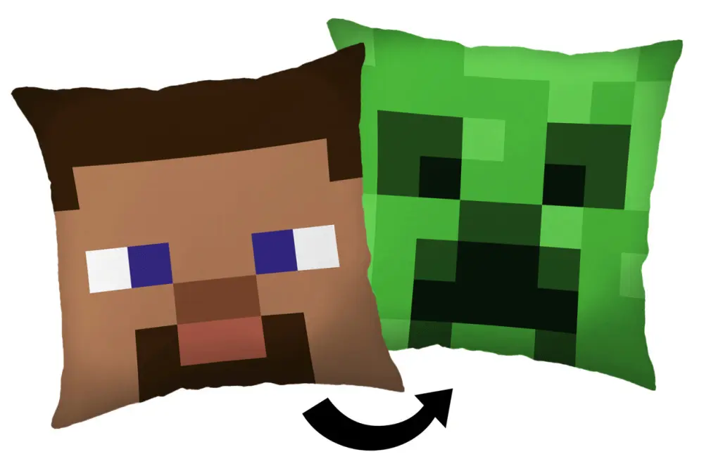 Minecraft Steve Creeper Kissen, Dekokissen 40*40 cm Produktfoto