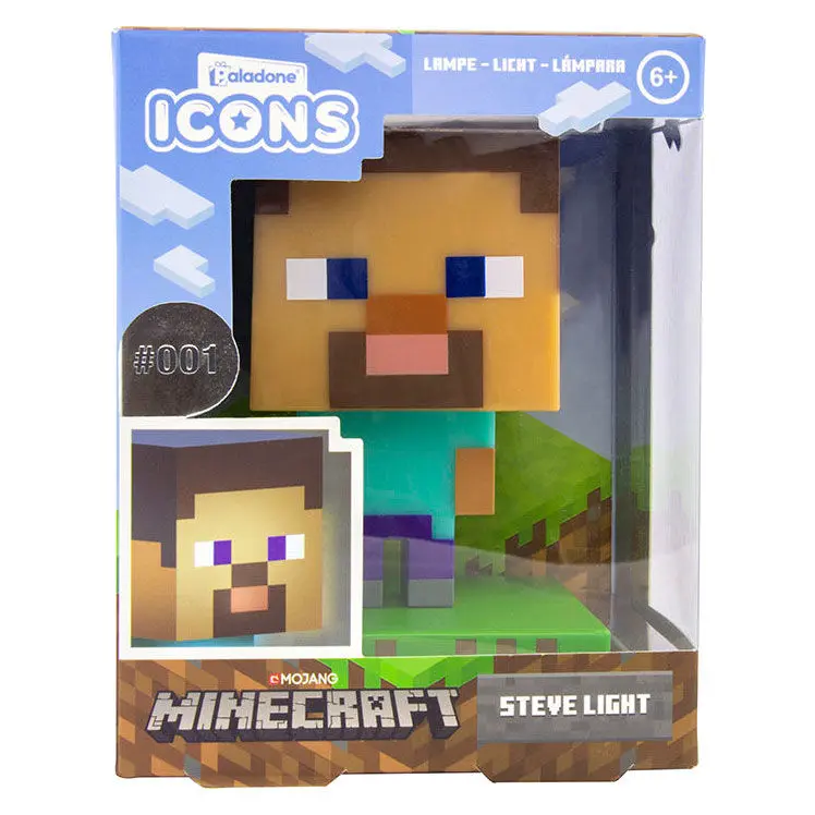 Minecraft 3D Icon Lampe Steve termékfotó
