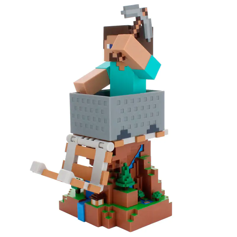 Minecraft Steve Controller/Telefonhalter Cable Guy Figur 20cm Produktfoto