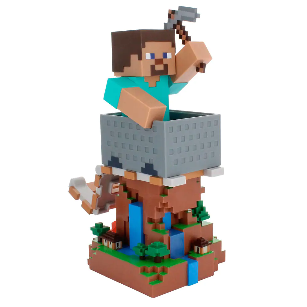 Minecraft Steve Controller/Telefonhalter Cable Guy Figur 20cm Produktfoto