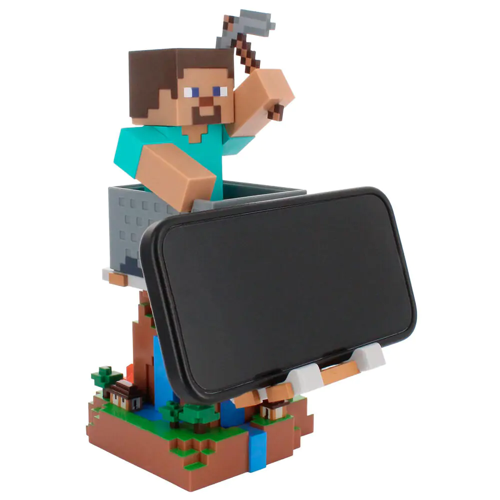 Minecraft Steve Controller/Telefonhalter Cable Guy Figur 20cm Produktfoto