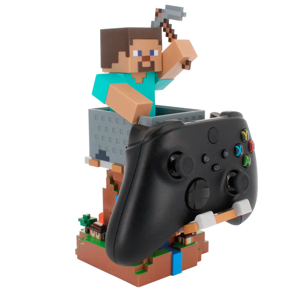 Minecraft Steve Controller/Telefonhalter Cable Guy Figur 20cm Produktfoto