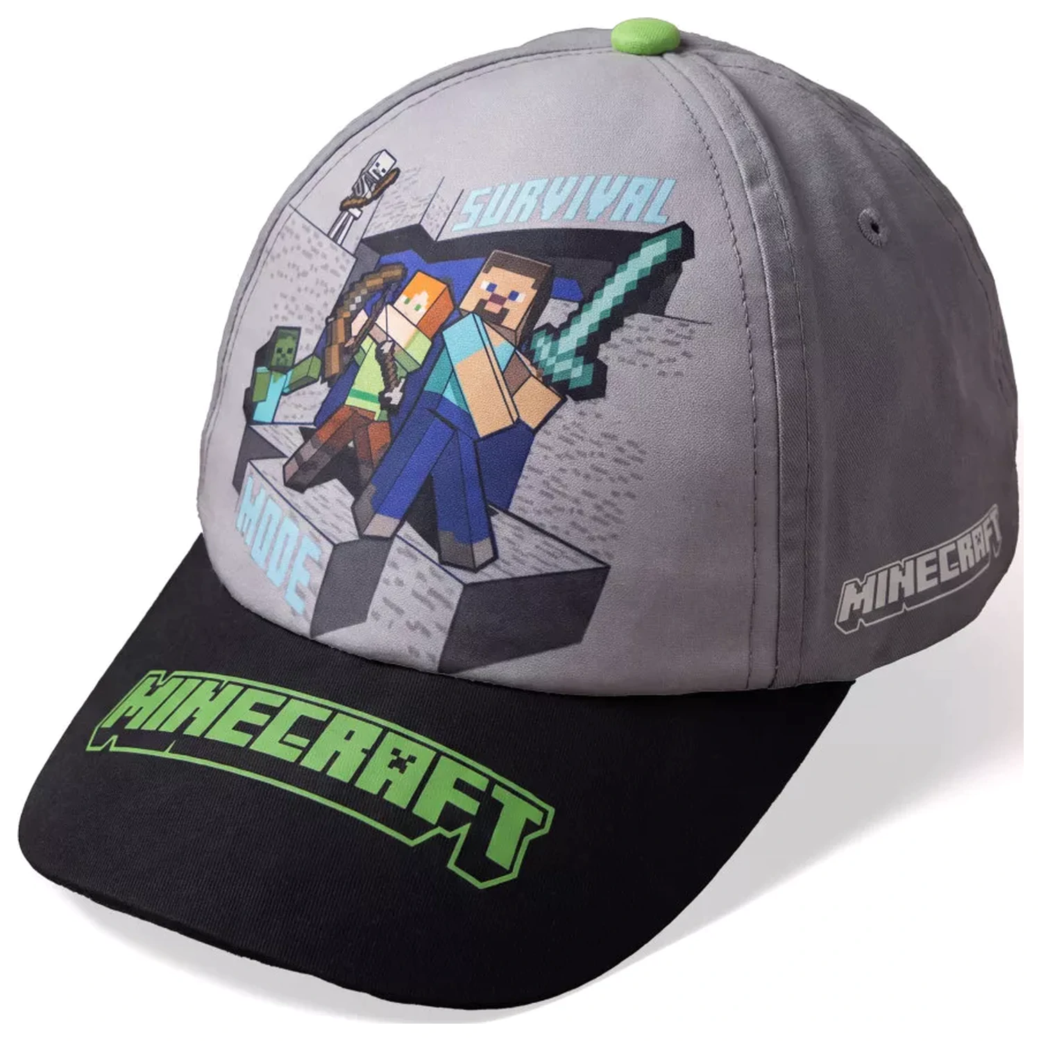 Minecraft Survival Mode Baseballkappe für Kinder 55 cm Produktfoto