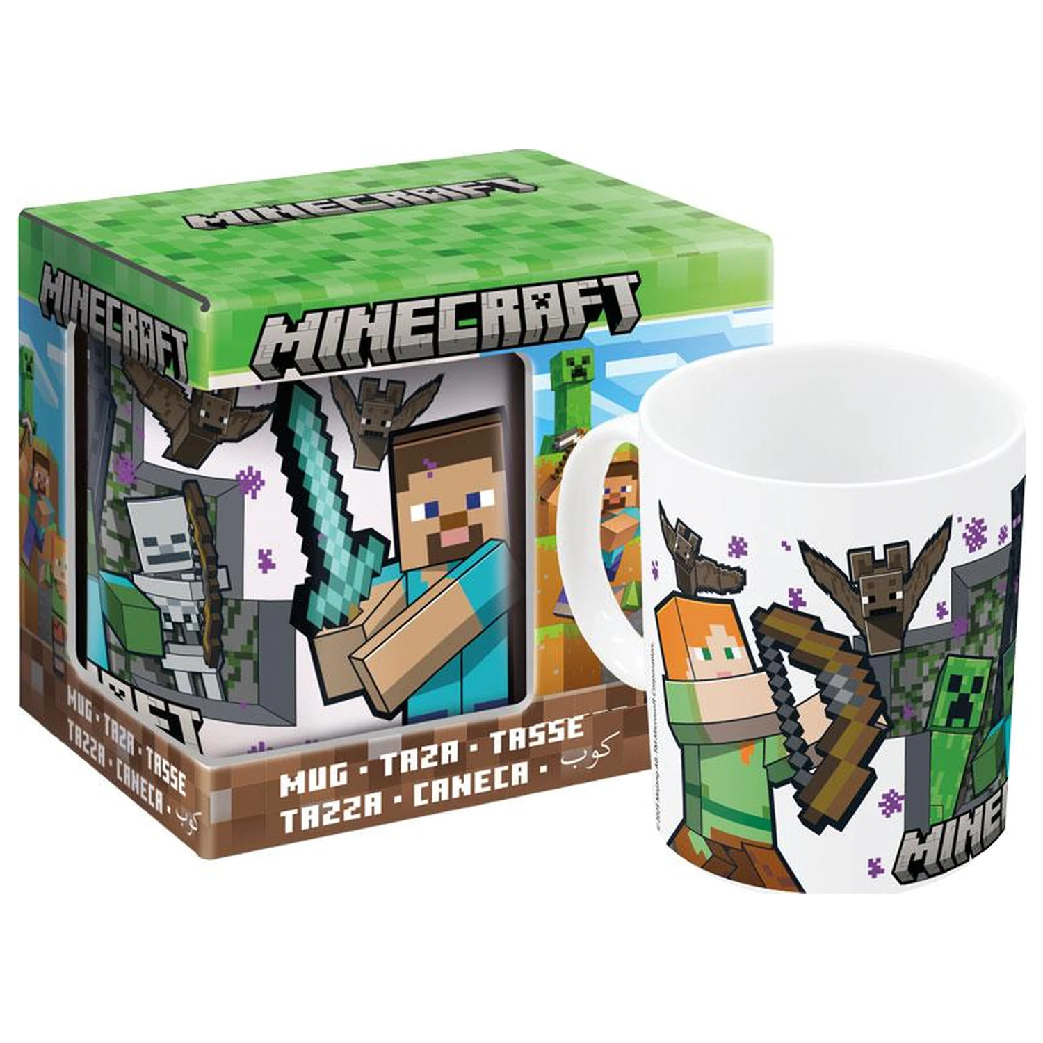 Minecraft Survival Mode Keramikbecher 325ml Produktfoto