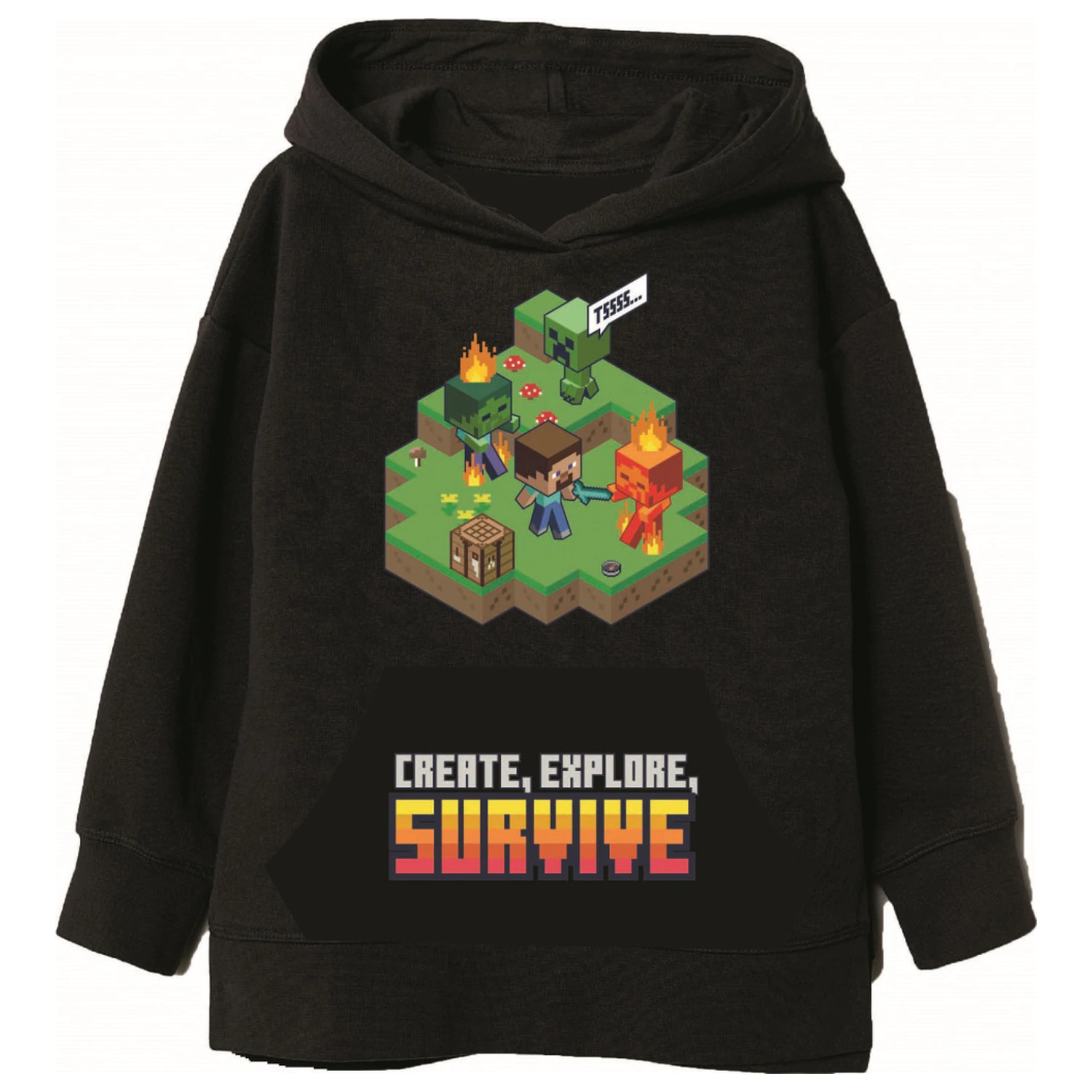 Minecraft Survive Kinder Kapuzenpullover Produktfoto