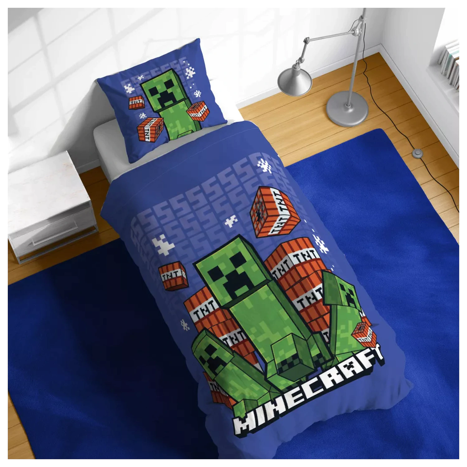 Minecraft Survive the Spiral Bettbezug Produktfoto