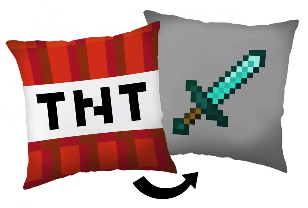 Minecraft TNT Schwert Kissen, Dekokissen 40*40 cm Produktfoto