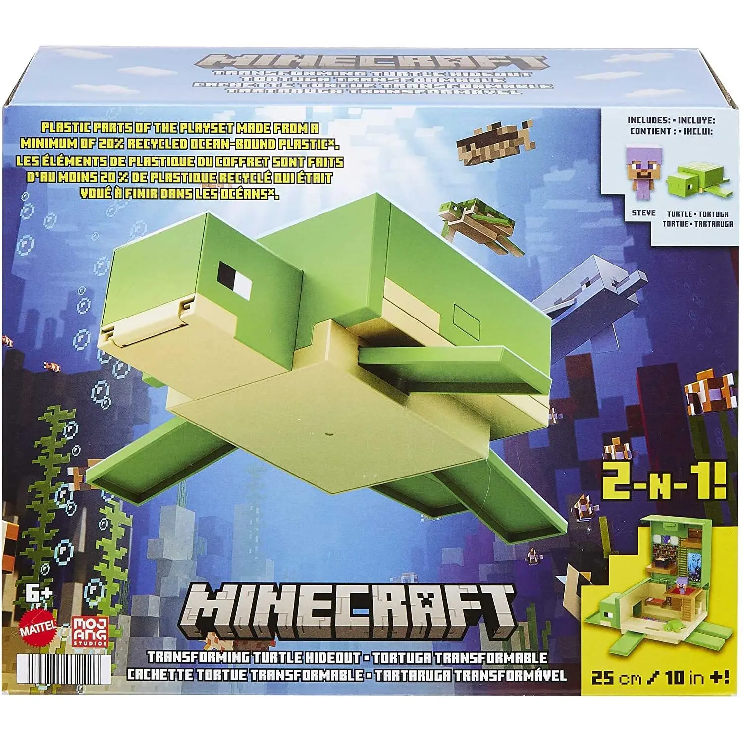 Minecraft Transformable Turtle Lair Figur 26cm Produktfoto
