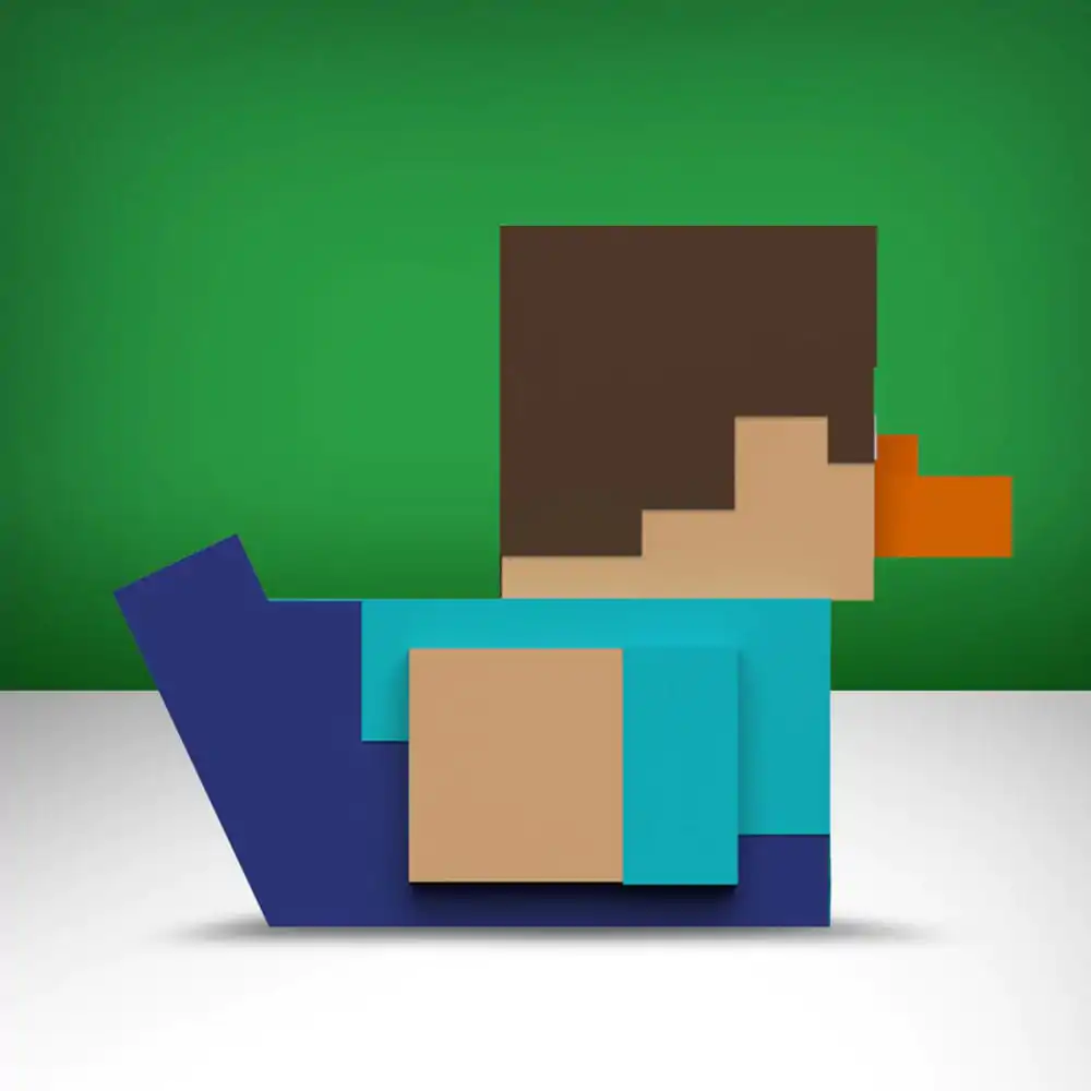 Minecraft Tubbz PVC Figur Steve 1st Edition 10 cm Produktfoto