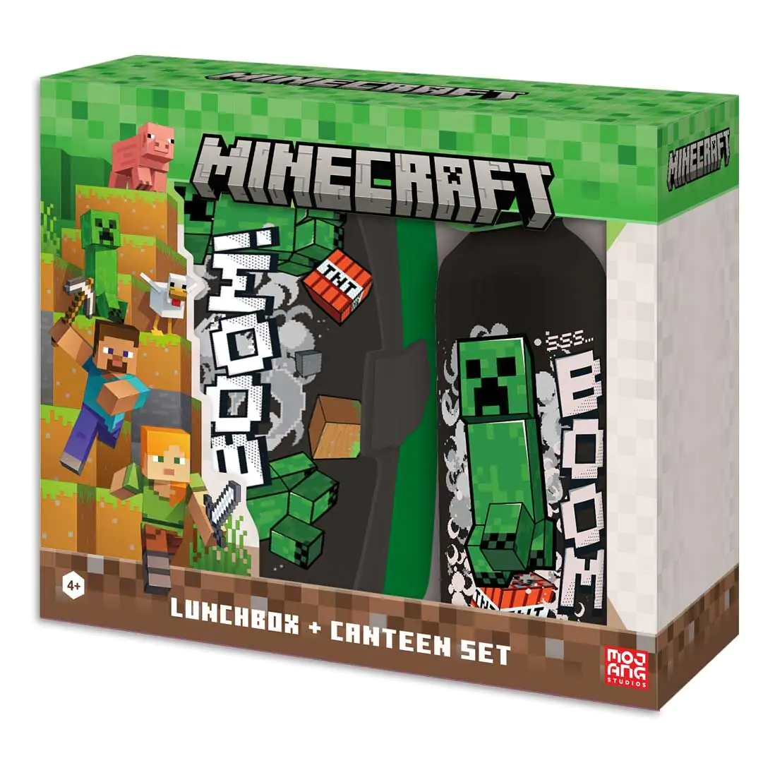 Minecraft Lunchbox und Aluminium Flasche 500ml termékfotó