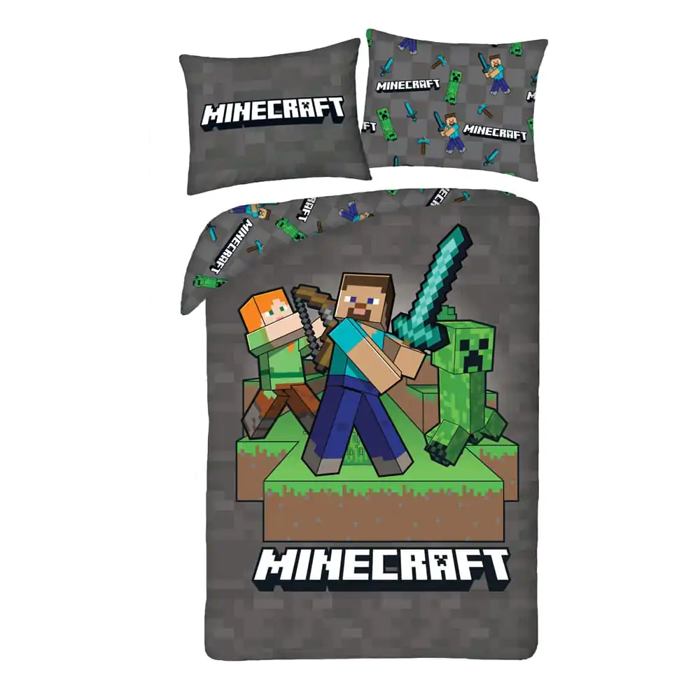 Minecraft Bettwäsche-Set Ver. 4 140 x 200 cm / 70 x 90 cm Produktfoto
