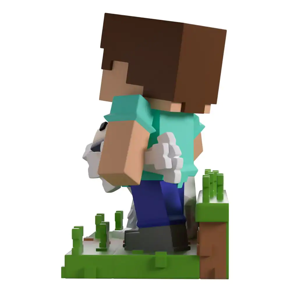 Minecraft Vinyl Figur Zähmung eines Wolfs 10 cm Produktfoto