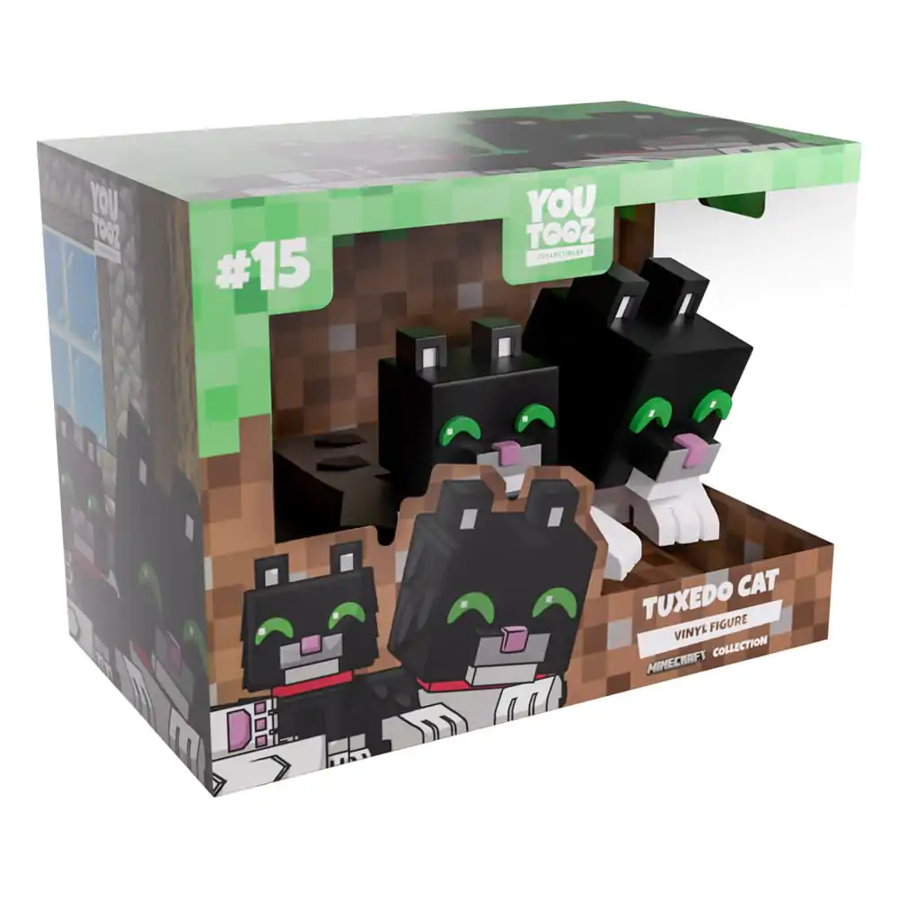 Minecraft Vinyl Figur Tuxedo Cat 6 cm Produktfoto