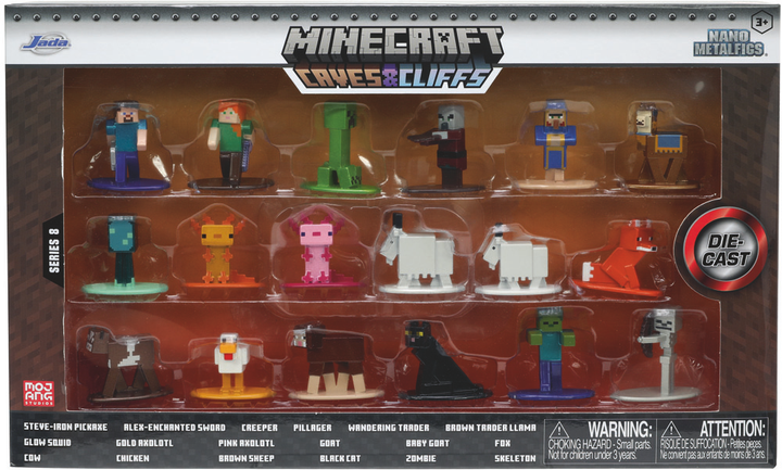 Minecraft wave 8 18 Figuren Set 4cm Produktfoto