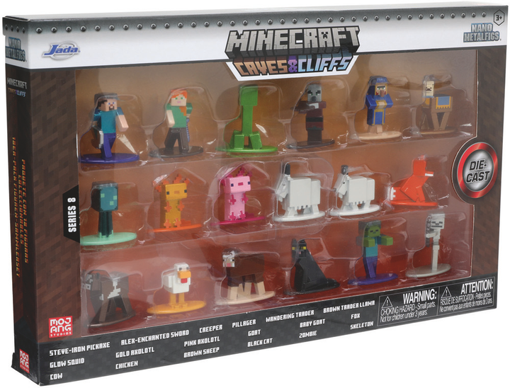 Minecraft wave 8 18 Figuren Set 4cm Produktfoto