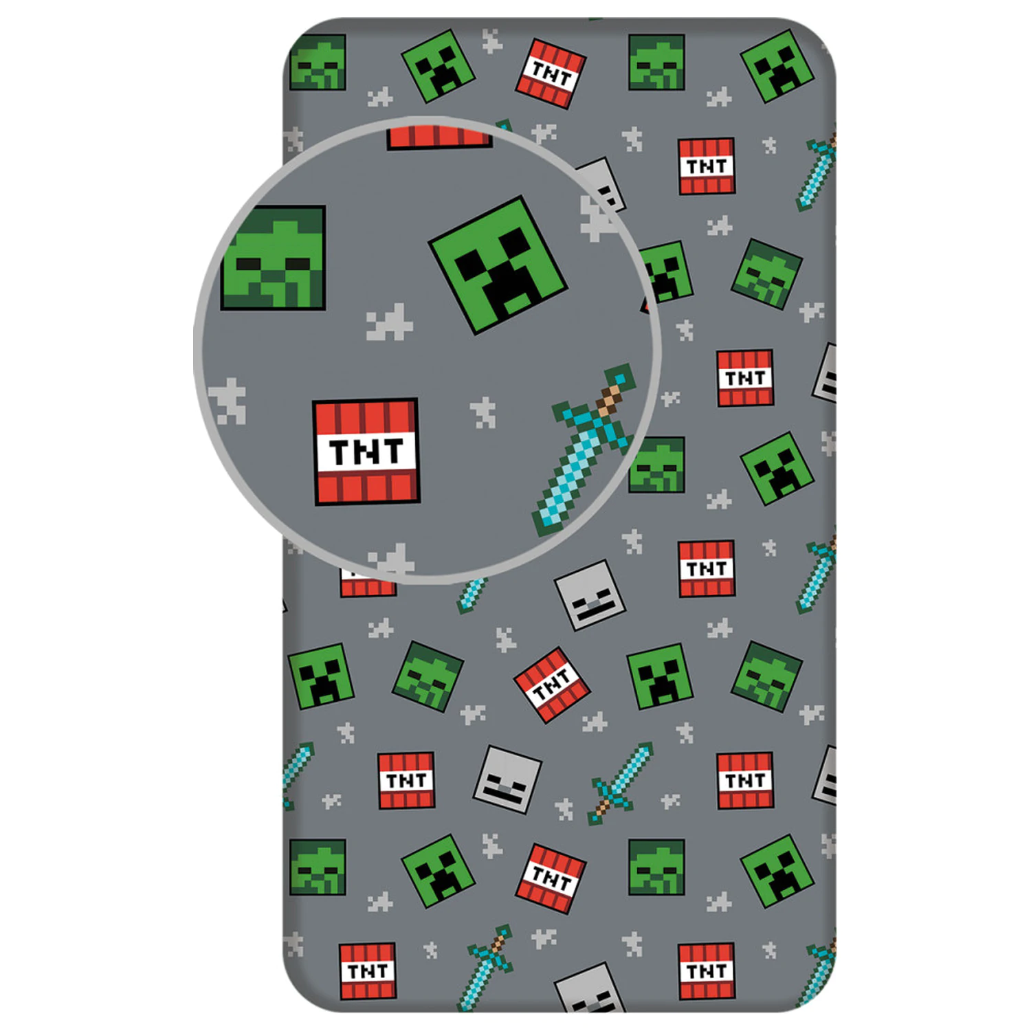 Minecraft We Got This Spannbettlaken 90x200 cm Produktfoto