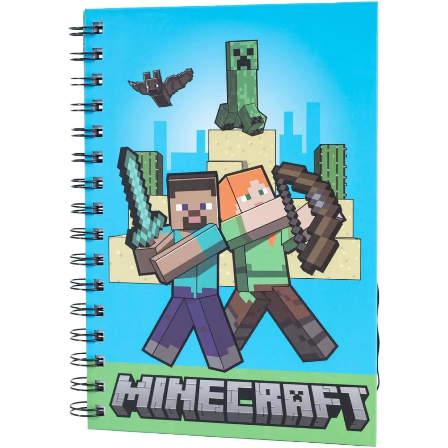 Minecraft Wiro Notizbuch A5 Produktfoto